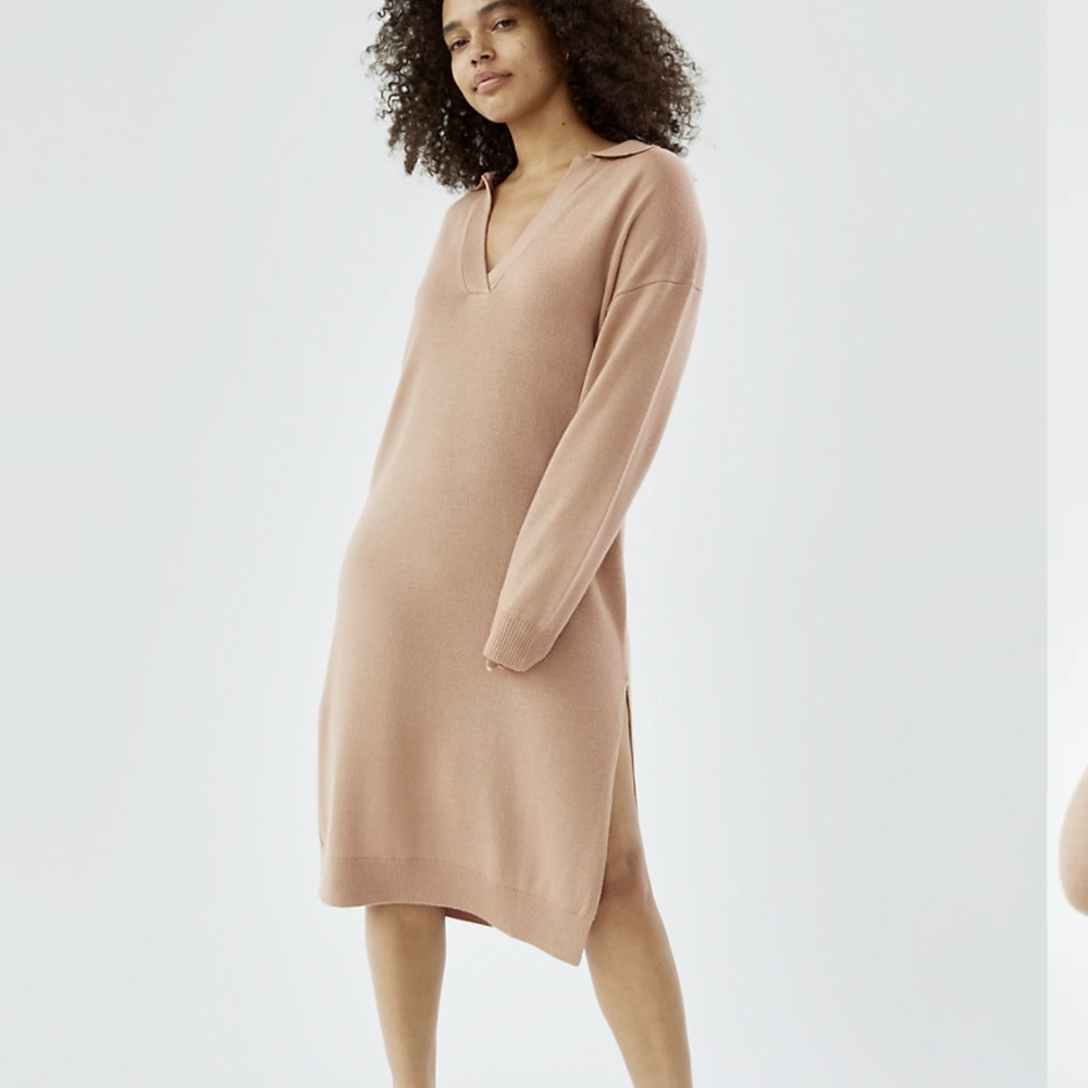 NWT Wilfred Aritzia Polo Wool Sweater Dress